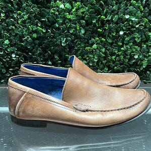 Ted Baker London Tan Leather Slip-On Loafers